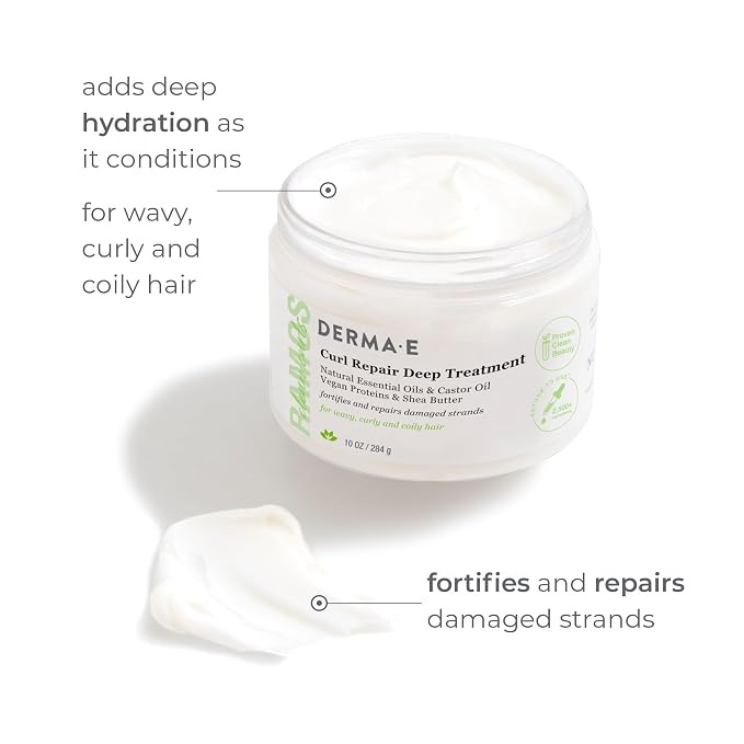 DERMA E Ramos Curl Repair Deep Treatment, 10 OZ - Image 2