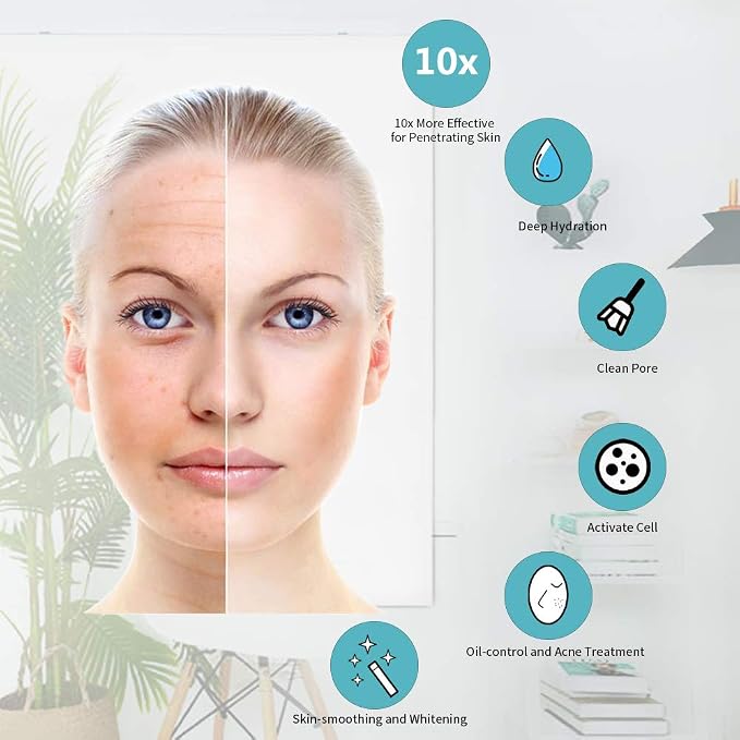 Facial Steamer-Nano Ionic Facial Steamer Warm Mist Humidifier Atomizer Sprayer - Image 3