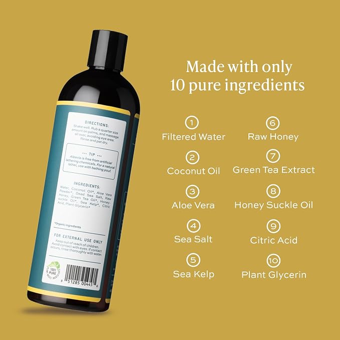 Aleavia Body Cleanse – Organic & All-Natural Prebiotic Body Wash - Image 2