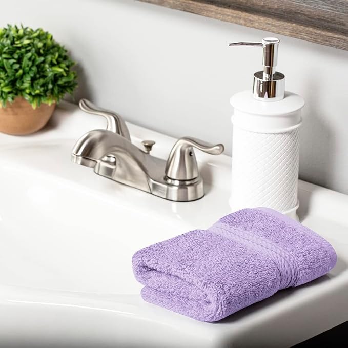 Superior Egyptian Cotton Pile Face Towel/Washcloth Set of 6, Ultra Soft Luxury - Image 7