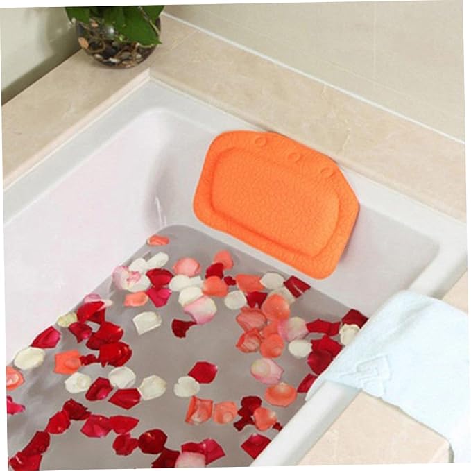 Bath Pillow with Suction Cups Spa Headrest Cushion - Image 2