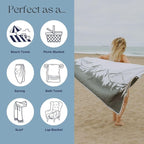 InfuseZen Turkish Towel with Mountain Landscape – 100% Organic Turkish Cotton - Image 5