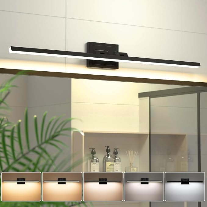 VOLISUN Modern Bathroom Vanity Light 39.4 inch, 24W Dimmable 5CCT Led Bathroom by VOLISUN