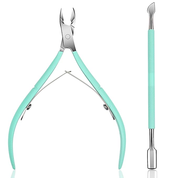 Ejiubas Cuticle Trimmer with Cuticle Pusher Cuticle Nipper Professional Grade by Ejiubas