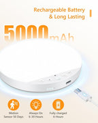 Rechargeable 8W Motion Sensor Ceiling Light Indoor, No Wiring & Magnetic - Image 8
