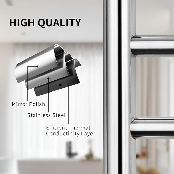 Wall Mounted Towel Warmer 8 Bars - Image 4