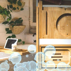 Creative Factory Luxury Bathtub Caddy Tray, Four Storage Rooms on the Board - Image 8