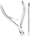 Professional Cuticle Cutter & Pusher Trimmer Manicure Tools by BOXGROVEBEAUTY