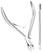 Professional Cuticle Cutter & Pusher Trimmer Manicure Tools by BOXGROVEBEAUTY