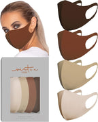 Virtue Code Second Skin Cloth Face Mask Pack. 4 Buttery Soft Masks Washable by VIRTUECODE
