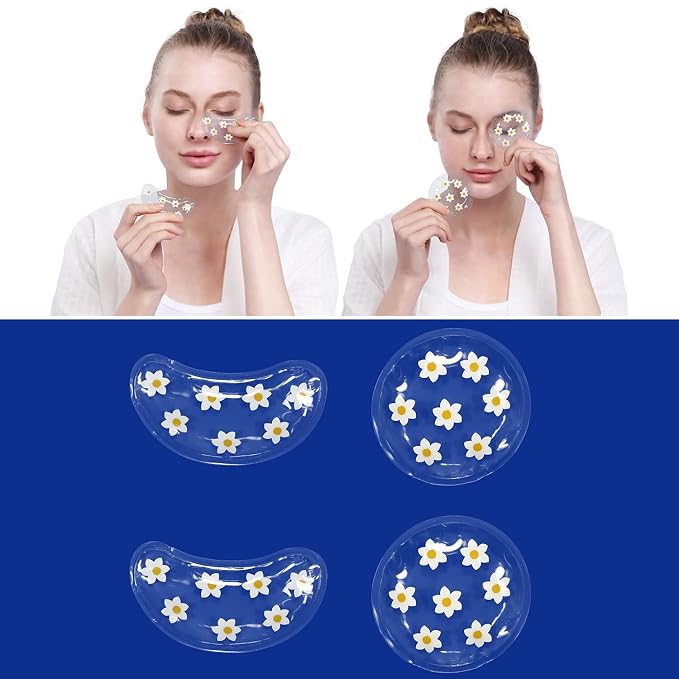 ZNÖCUETÖD Gel Ice Pack Reusable Cooling Eye Pads and Under Eye Patches - Image 2