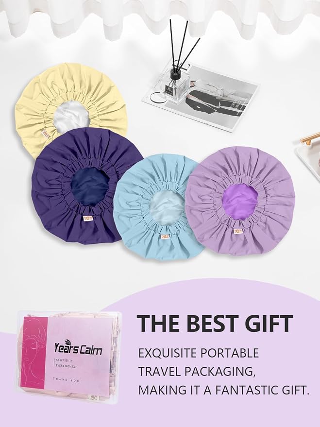 Years calm Reusable Waterproof Shower Caps - Image 8