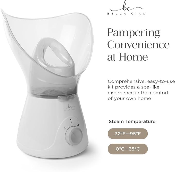 Bella Ciao 11-Piece Facial Steamer Set – Portable Face Steamer - Image 4