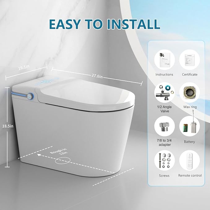 TDH Smart Toilet, Heated Toilet Seat - Image 6