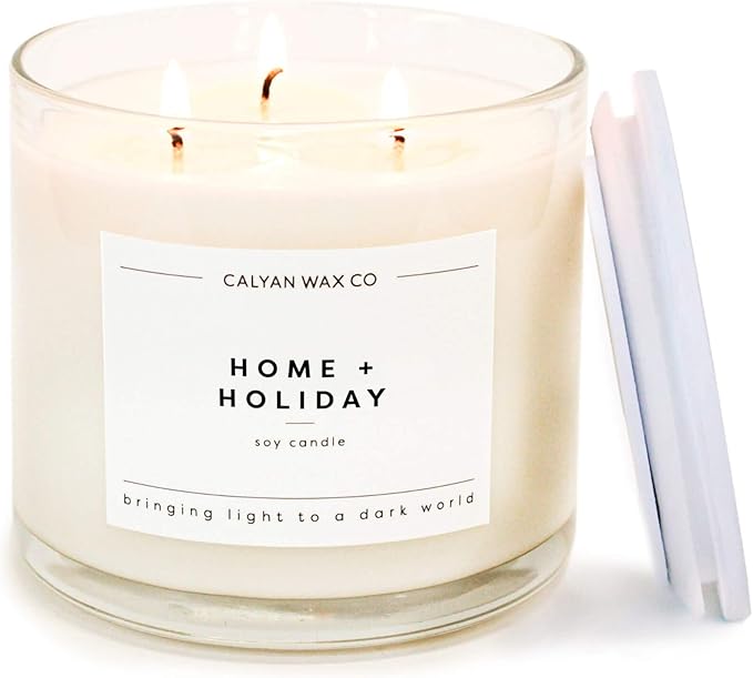 Calyan Wax Co. Home & Holiday 3 Wick Scented Candle by CalyanWaxCo