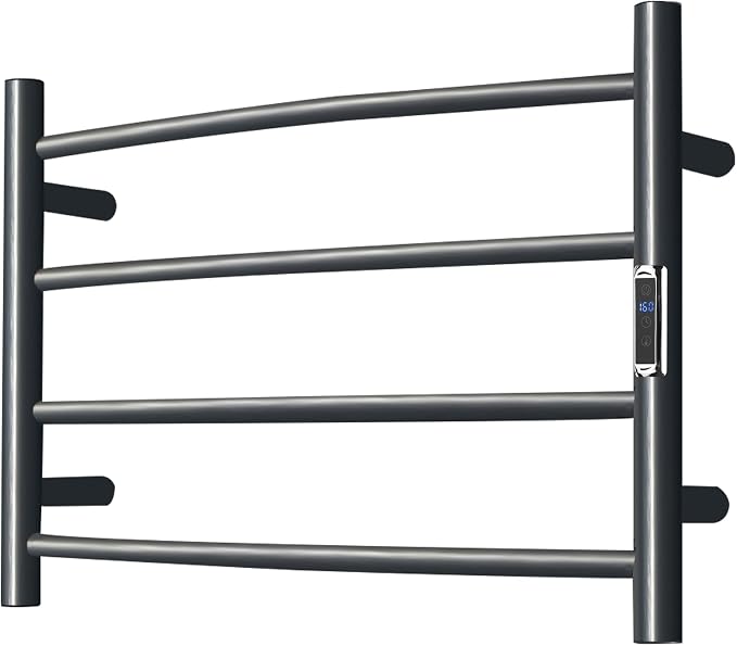 Towel Warmer with Built-in Timer Bathroom Wall Mounted Bath Towel Heater by SHARNDY
