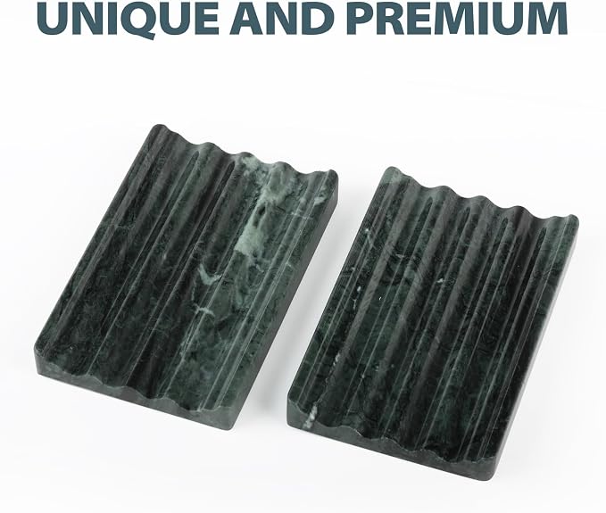 Karibiber 2 Pcs Soap Holder for Bathroom, Marble Soap Dish for Kitchen - Image 6