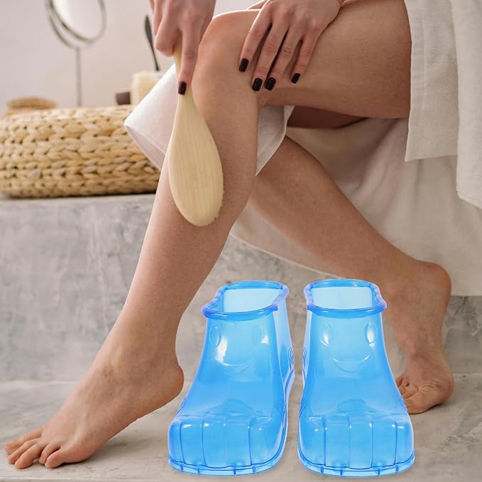FRCOLOR Foot Soaking Shoes Portable Foot Spa Slippers - Image 4