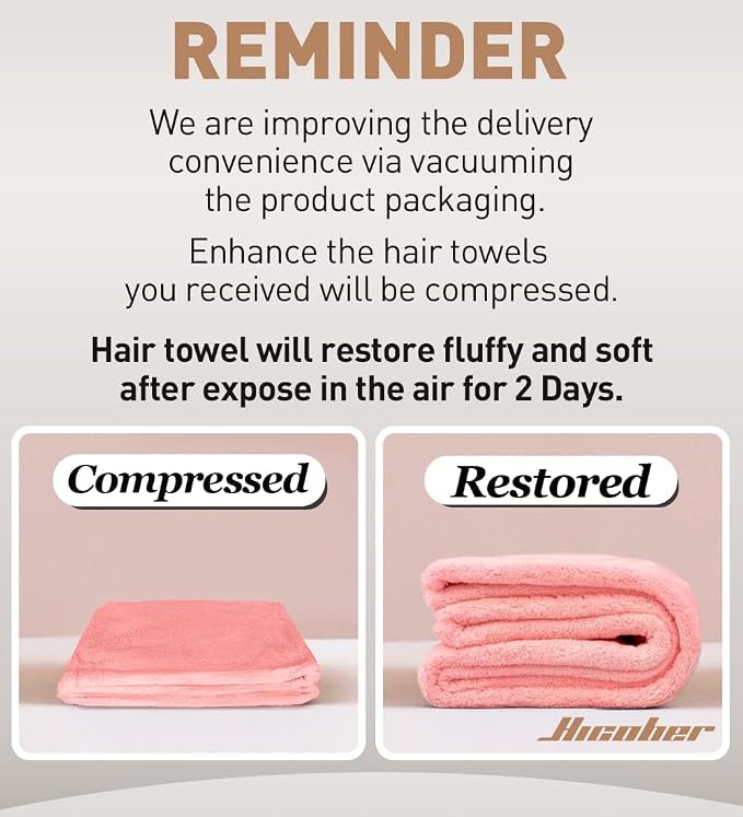 Hicober Microfiber Hair Towel, Drying Hair Wrap Towels - Image 8