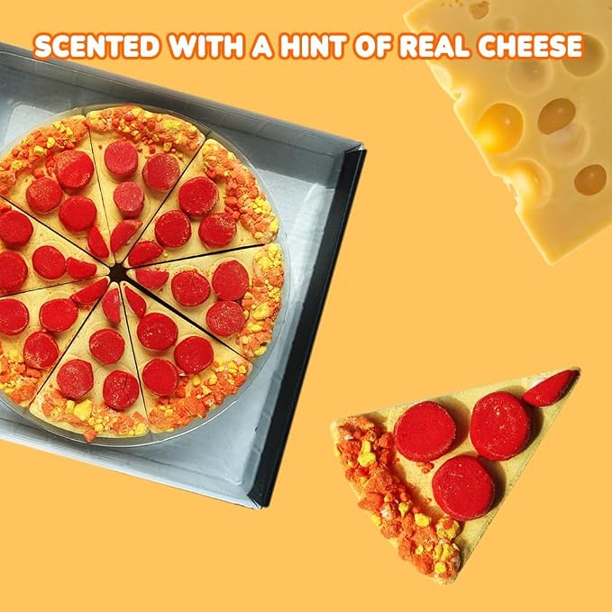 HZEX Pizza Bath Bombs Set of 8 Slices – Large Fizzies - Image 2