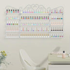 DouSeiAi 5-Tier Wall Mounted Nail Polish Storage Rack, Metal Cosmetic Organizer - Image 6