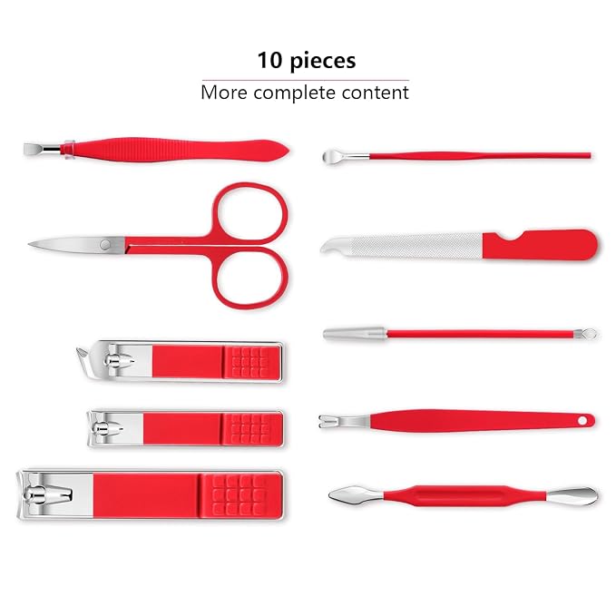 Manicure Set, Travel Mini Nail Clippers Kit Pedicure Care Tools - Image 2