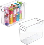 mDesign Slim Plastic Storage Container Bin by mDesign