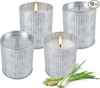 4Packs Citronella Candles Outdoor Indoor, Natural Soy Wax Scented Candles by TLNFHRPI