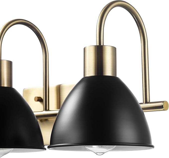 GLOBE Electric 63000058 5-Piece All-in-One Bathroom Accessory Set, Brass & Black - Image 4