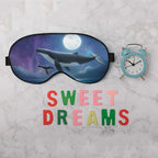 Flying Whale Sleep Eye Mask Eye Cover Fish Family Shimmering Sea Surface Starry - Image 6