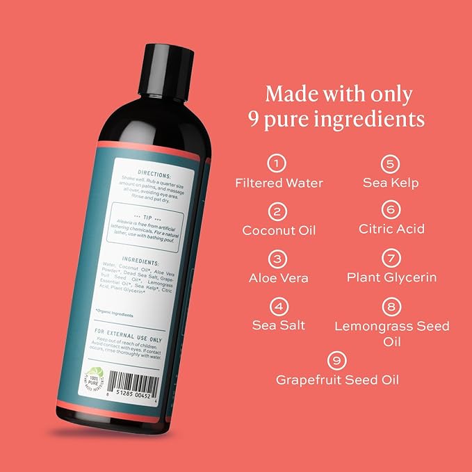 Aleavia Citrus Bliss Body Cleanse – Organic & All-Natural Prebiotic Body Wash - Image 3