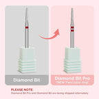 MelodySusie 1.8mm Round Tapered Cuticle Clean Nail Drill Bit 3/32'', - Image 3