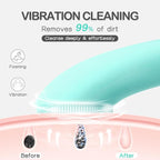 PRITECH Silicone Face Scrubber, Rechargeable Facial Cleansing Brush - Image 2