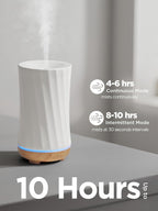 InnoGear 150ml Ceramic Oil Diffuser, Handcrafted Stone Essential Oil Diffuser - Image 3