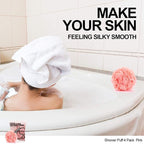 Loofah Sponge Bath Sponge for Women Men 4 Pack - Image 6