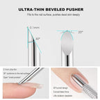 Pre-treatment Cuticle Pusher, Russian Prep Nail Pushers, Dual Ended Cuticle - Image 4