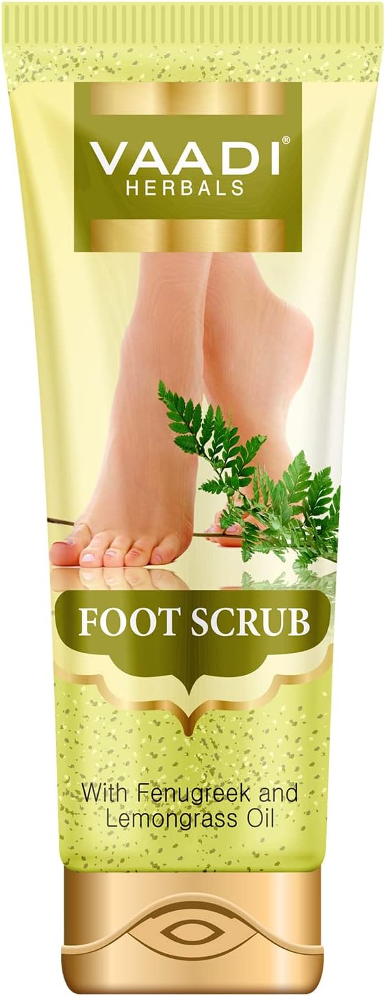 Vaadi Herbals Foot Scrub Foot Scrub Exfoliator Foot Scrub Cream Natural by Vaadi+Herbals