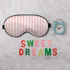 Striped Eye Mask Sleeping Mask Pink and White Stripes Sleep Masks Silky Soft - Image 6