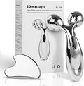 Stainless Steel Gua Sha and Face Roller Set, Facial Tool by Lanfixilly