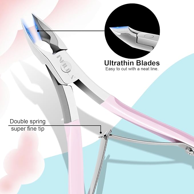 NXJ INFILILA Cuticle Remover Kit 4Pcs, Cuticle Remover Cuticle Trimmer Set - Image 3