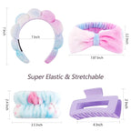 VELSCRUN Spa Headbands for Wash Face, Makeup Headband, Facial Skincare Headbands - Image 6