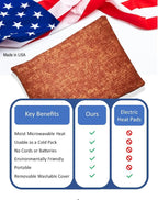 Microwavable Corn Filled Heating Pad and Cold Pack/Washable 100% Cotton Cover - Image 6