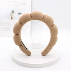 Spa Headbands for Washing Face Soft Puffy Bubble Headbands Wristband for Women - Image 3