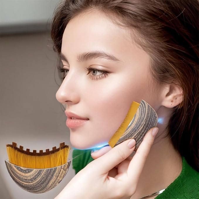 ANGEO Lymphatic Contour Face Brush Soft Bristle Lymphatic Drainage Massager - Image 4