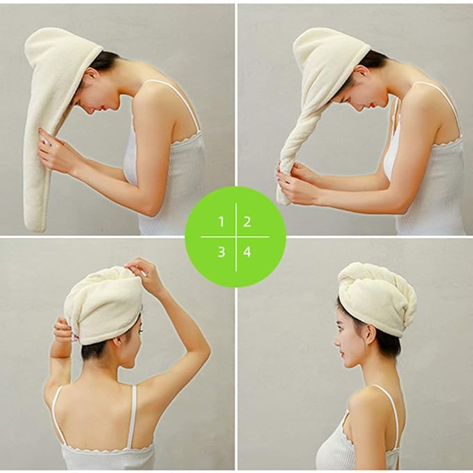 Microfiber Hair Drying Wrap Towel - Image 2