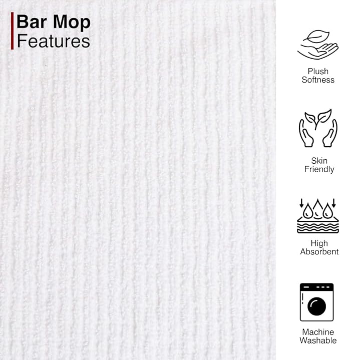 CASA COPENHAGEN Ribbed Bar Mop Towels - Image 3