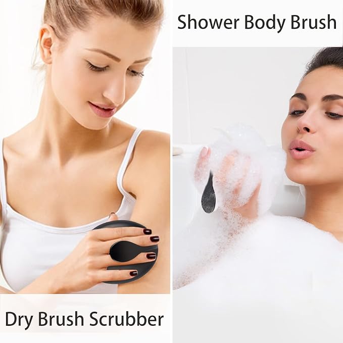 Dry Brushing Body Exfoliating Brush, Anti Slip Body Scrubber - Image 6