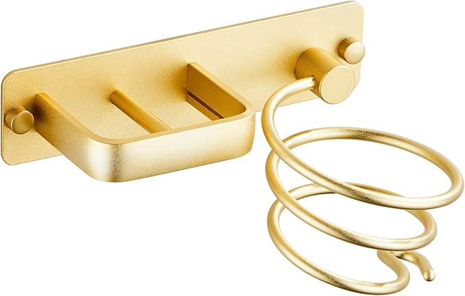 YUET Hair Dryer Holder Hairdryer Station Wall Mounted Shelf Bracket by YUETforlife