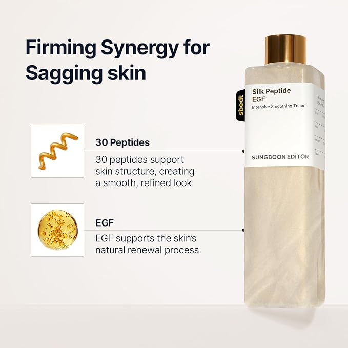 SUNGBOON EDITOR Silk Peptide EGF Facial Toner - Image 3