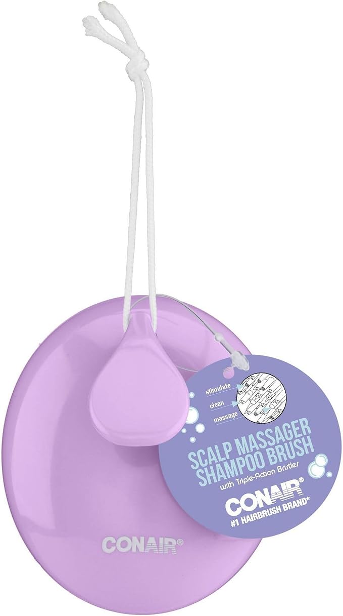 Conair Scalp Massager Shampoo Brush – Deep Cleansing, Exfoliating & Stimulating - Image 5